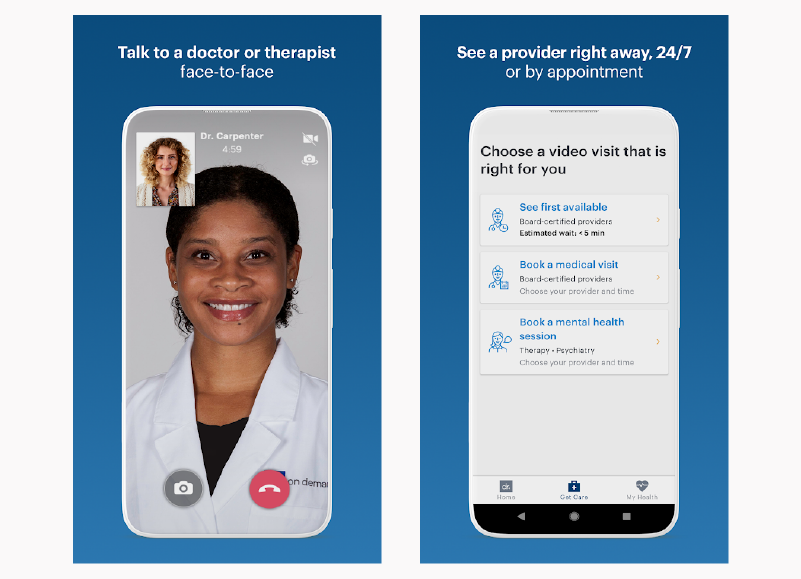 How does a doctor and patient video consultation app work?